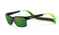 Hoven Eyewear MONIX in Black / Bright Green with Green Polarized Lens