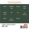AK Interactive 3G Acrylic Dark Green Grey AK11133
