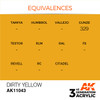 AK Interactive 3G Acrylic Dirty Yellow AK11043