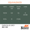 AK Interactive 3G Acrylic Dark Blue Grey AK11164