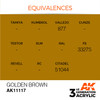 AK Interactive 3G Acrylic Golden Brown AK11117