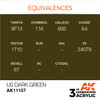 AK Interactive 3G Acrylic US Dark Green AK11157
