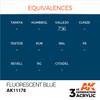 AK Interactive 3G Acrylic Fluorescent Blue AK11178