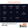 AK Interactive 3G Acrylic Dark Prussian Blue AK11189