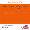 AK Interactive 3G Acrylic Clear Orange AK11218