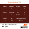 AK Interactive 3G Acrylic RAL 8013 Rotbraun AK11329