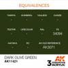AK Interactive 3G Acrylic Dark Olive Green AK11421