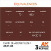 AK Interactive 3G Acrylic Dark Shadow Flesh AK11405