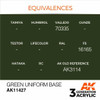 AK Interactive 3G Acrylic DAK Green Uniform Base AK11427