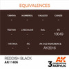 AK Interactive 3G Acrylic Reddish Black AK11406