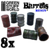 Green Stuff World 8x Resin Barrels