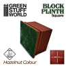 Green Stuff World Square Top Display Plinth 8x8 cm - Hazelnut Brown