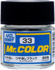 Gunze Sangyo Flat Black MrColor 10ml C033 at LionHeart Hobby