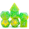 Foam Brain Games Yellow and Green Seabed Treasure RPG Dice Set 