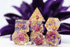 Foam Brain Games Sharp Edge Resin RPG Dice Set - Purple Lotus 