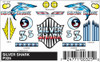 PineCar Silver Shark Stick-On Decal 325