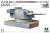 Takom 1/72 Bismarck BbII/StbII Turret 15cm SK C/28 Guns 5014