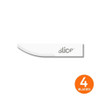 Slice Ceramic Blades Curved Edge and Rounded Tip 4 10520