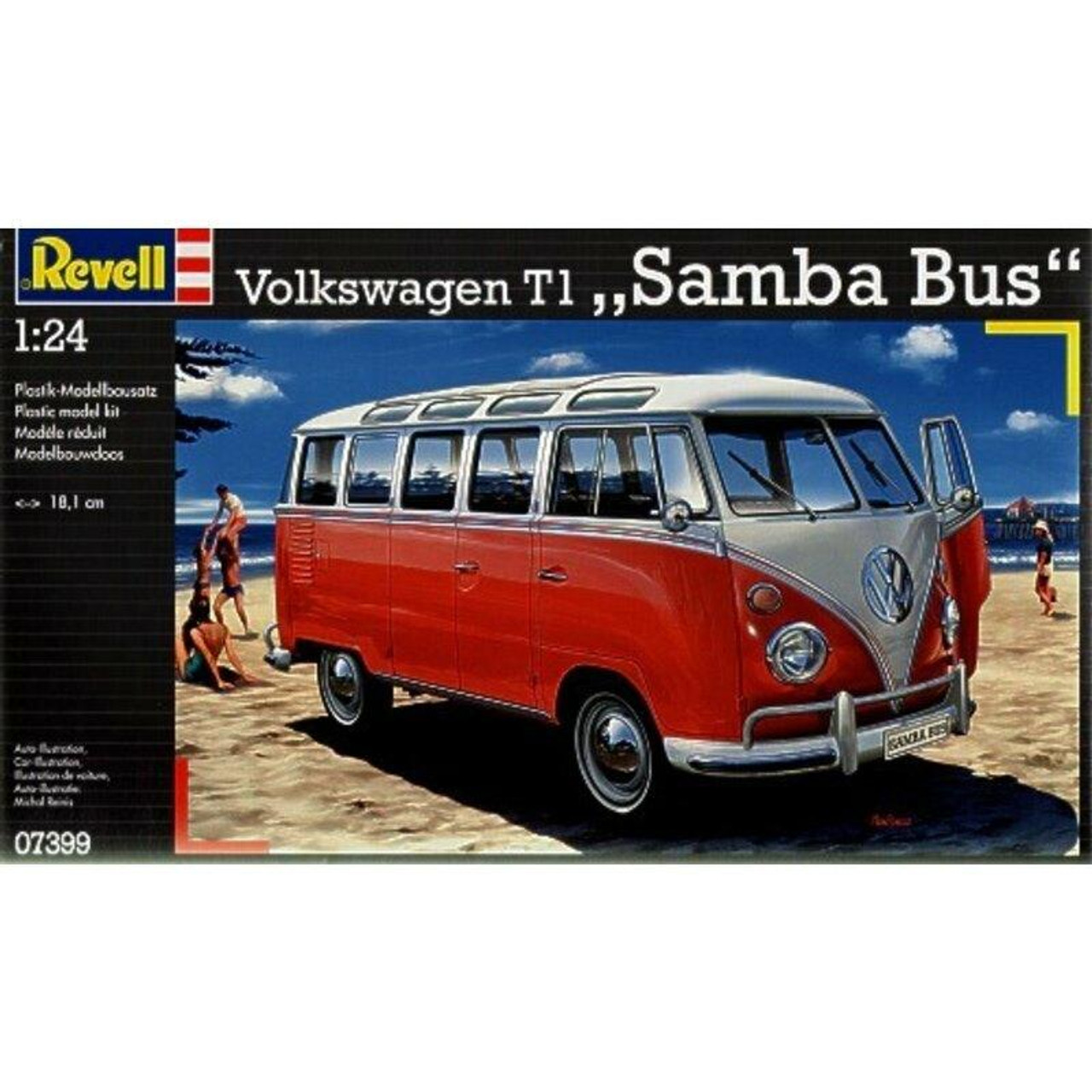 Revell Vw T2 Bus 1:24 Scale Model Kit With New Tool