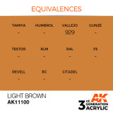 AK Interactive 3G Acrylic Light Brown AK11100