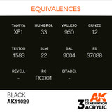 AK Interactive 3G Acrylic Black AK11029