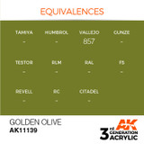 AK Interactive 3G Acrylic Golden Olive AK11139