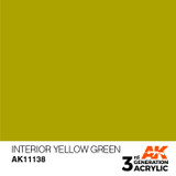 AK Interactive 3G Acrylic Interior Yellow Green AK11138
