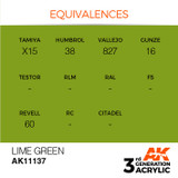 AK Interactive 3G Acrylic Lime Green AK11137