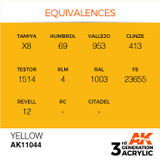 AK Interactive 3G Acrylic Yellow AK11044