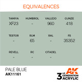 AK Interactive 3G Acrylic Pale Blue AK11161