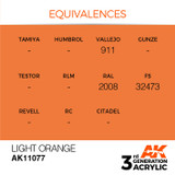 AK Interactive 3G Acrylic Light Orange AK11077