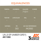 AK Interactive 3G Acrylic IJN J3 SP Amber Grey AK11892