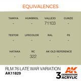 AK Interactive 3G Acrylic RLM 76 Late War Variation AK11829