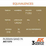 AK Interactive 3G Acrylic Russian Sand 7K AK11370