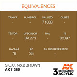 AK Interactive 3G Acrylic SCC No.2 Brown AK11385