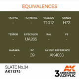 AK Interactive 3G Acrylic Slate No 34 AK11375