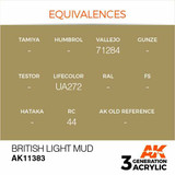 AK Interactive 3G Acrylic British Light Mud AK11383