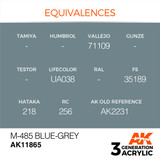 AK Interactive 3G Acrylic M-485 Bue-Grey AK11865