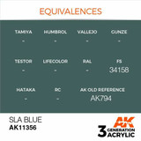 AK Interactive 3G Acrylic SLA Blue AK11356