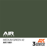 AK Interactive 3G Acrylic Medium Green 42 AK11861