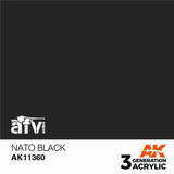 AK Interactive 3G Acrylic NATO Black AK11360