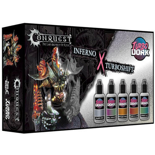 Para Bellum Wargames Ltd Conquest, Inferno Turbo Dork Shift Paint Set Collab 12232