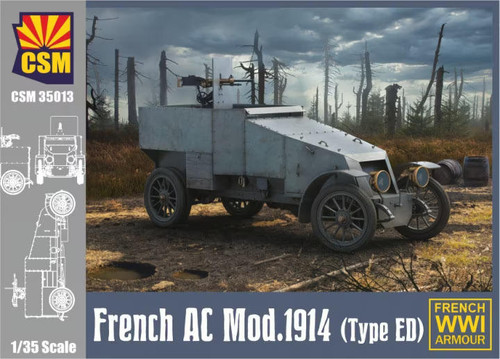 Copper State Models 1/35 French Armored Car Mod.1914 TpED 35013