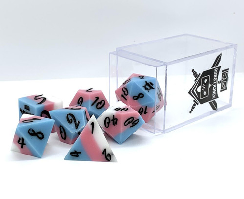 Robotronix Dice Erriksons RPG Dice Set - LIMITED EDITION for PRIDE