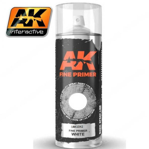 AK Interactive Fine Primer Spray White 200ml AK-1042