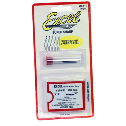 Excel No.11 Double Honed Blades Bulk 100 22611A