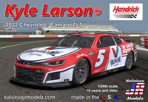 Salvinos Jr Models 1/24 2022 Camaro ZL1 Valvoline Larson 2022KLV