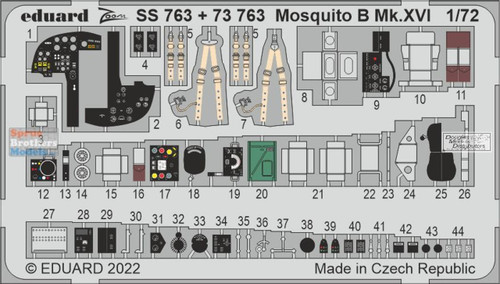 Eduard 1/72 Mosquito B MkXVI Zoom For AFX SS763