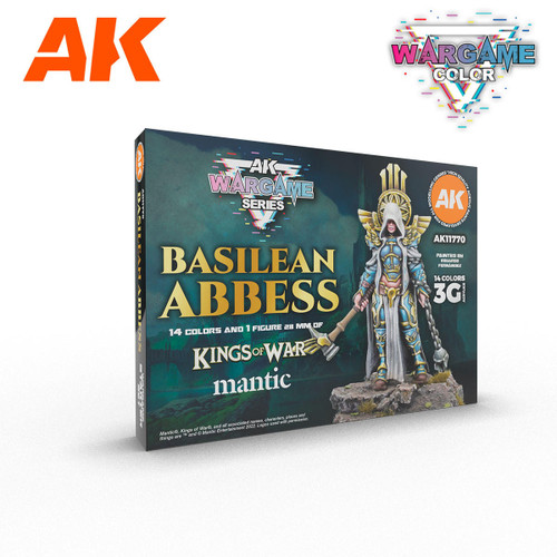 AK Interactive Kings of War Basilean Abbess Paints & Figure AK11770 