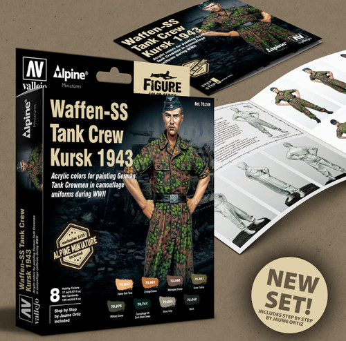 Vallejo 1/35 Kursk Tank Crewman Figure, Paint & Steps 70249 